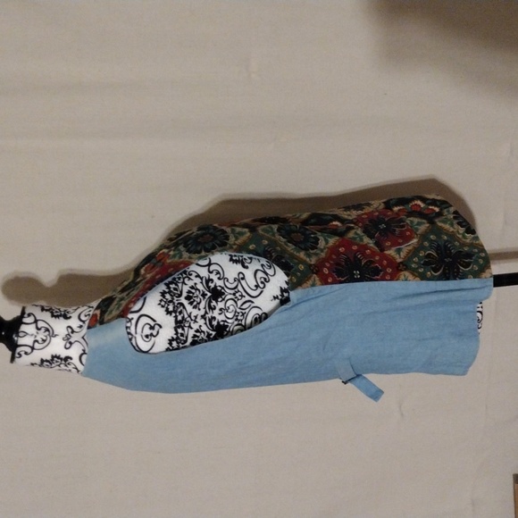 VTG Cambridge Dry Goods Denim Floral Vest Sz 14 Boho Country Western NWT Cinch - Picture 8 of 8